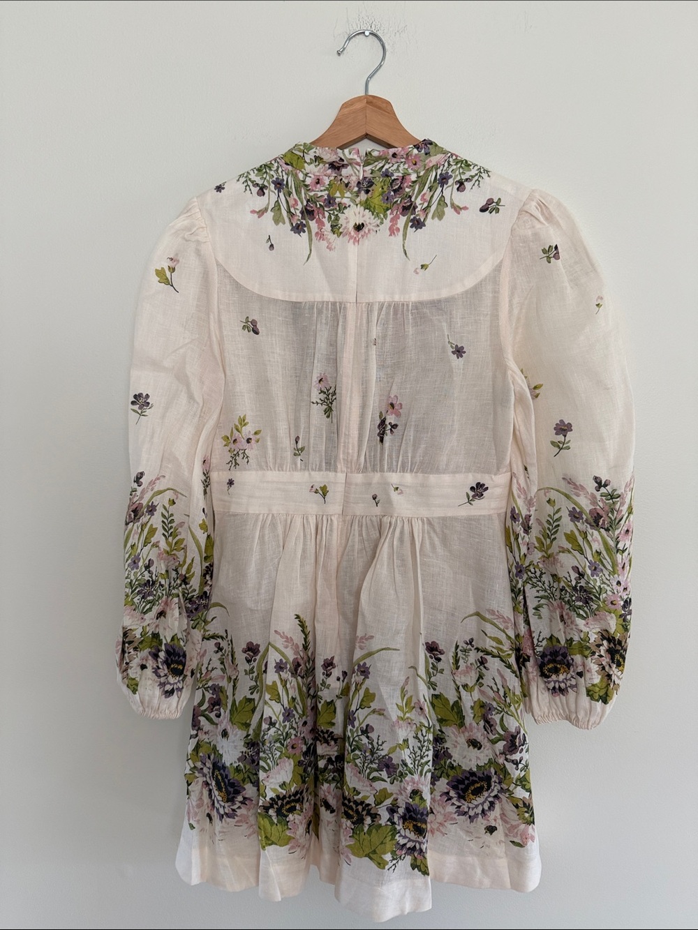 Zimmermann Halliday Plunge floral linen minidress - Picture 5 of 14
